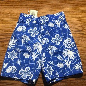 Ralph Lauren blue swim trunks/ shorts 12-18 mos NWT